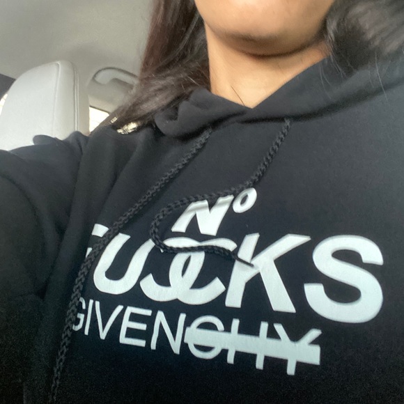 No f*** given designee inspired hoodie - Picture 3 of 3